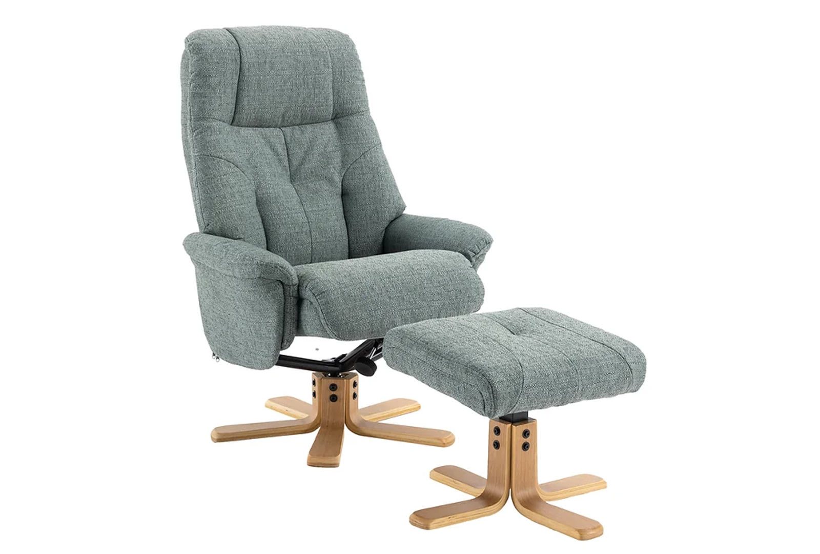 Dublin Swivel Recliner & Footstool - Loom Loft