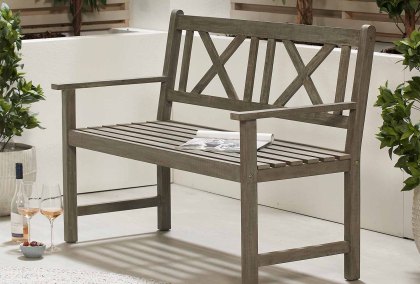 Calvo - 2 Seater Antique Grey Bench Calvo - 2 Seater Antique Grey Bench