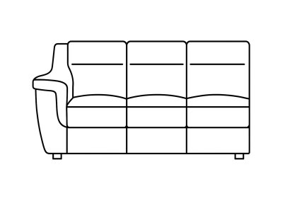 Cosenza - 1 Arm 3 Seater Cosenza - 1 Arm 3 Seater
