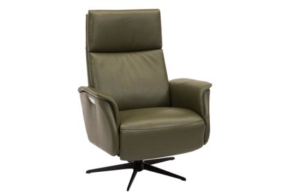 Haslev Swivel Recliner Chair with Integrated Footstool