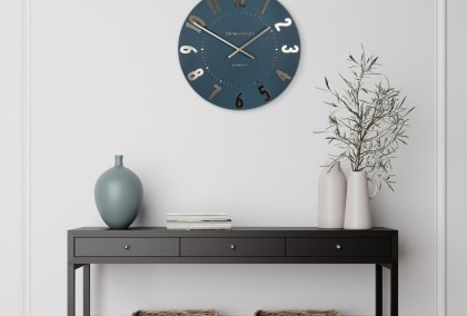 20" Mulberry Wall Clock Midnight Blue