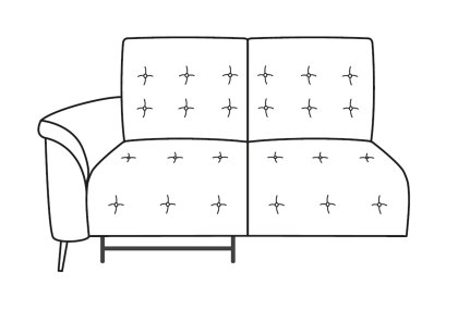 Tempest - 1 Arm 1 Recliner Large Sofa Tempest - 1 Arm 1 Recliner Large Sofa