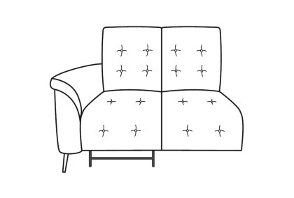 Tempest - 1 Arm 1 Recliner Loveseat Tempest - 1 Arm 1 Recliner Loveseat