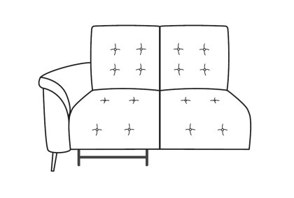 Tempest - 1 Arm 1 Recliner Sofa Tempest - 1 Arm 1 Recliner Sofa