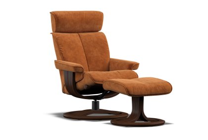 Watson Swivel Recliner with Footstool