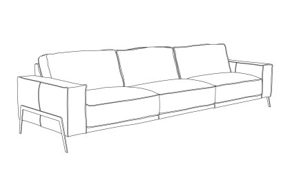 Kurtis - 3 Seater Sofa (3 Seats) Kurtis - 3 Seater Sofa (3 Seats)