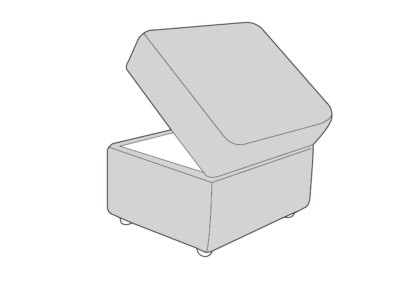 Piazza Storage Footstool Piazza Storage Footstool