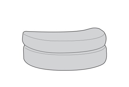 Favaro Half Moon Footstool Favaro Half Moon Footstool