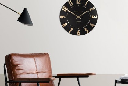 12'' Mulberry Wall Clock Noir