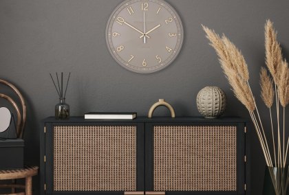 14" Tresco Wall Clock Taupe