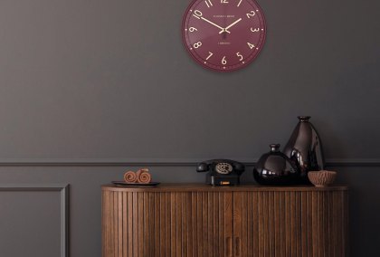 14" Tresco Wall Clock Berry