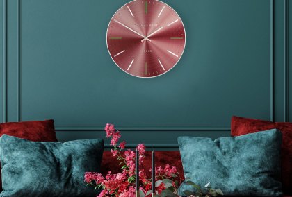 14" Bistro Wall Clock Ruby