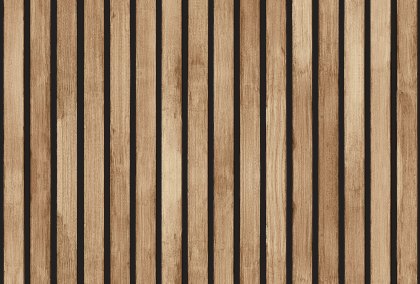 Wood Slats Natural Wallpaper