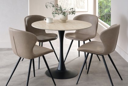 Maxwell - Sintered Stone Circular Bistro Table Maxwell - Sintered Stone Circular Bistro Table