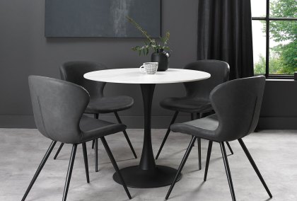 Maxwell - Sintered Stone Circular Bistro Table Maxwell - Sintered Stone Circular Bistro Table