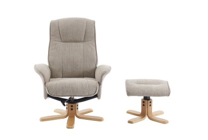 Milwaukie - Swivel Recliner with Footstool Milwaukie - Swivel Recliner with Footstool