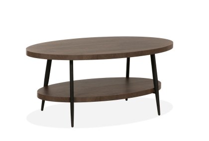 Cark - Oval Coffee Table with Shelf Cark - Oval Coffee Table with Shelf