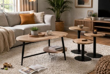 Cark - Round Coffee Tables (Set of 3) Cark - Round Coffee Tables (Set of 3)