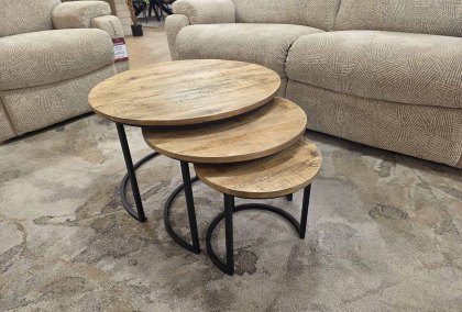 Macy - Set of 3 Nest Round Tables Mango Macy - Set of 3 Nest Round Tables Mango