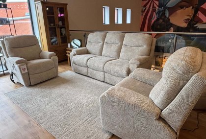 Toronto 3 Seater, Power Armchair, and Lift & Rise Armchair Bundle Toronto 3 Seater, Power Armchair, and Lift & Rise Armchair Bundle