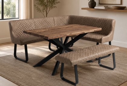 Houghton - Tan Corner Dining Set Houghton - Tan Corner Dining Set