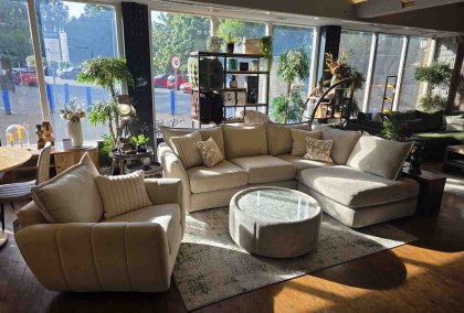 Coniston Bundle - Corner Group, Swivel Chair, and Swivel Table Coniston Bundle - Corner Group, Swivel Chair, and Swivel Table