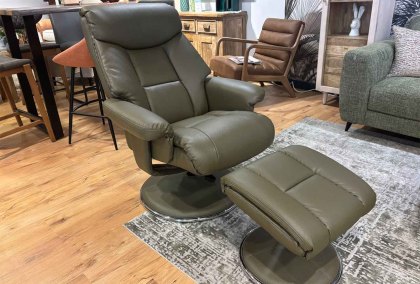 Biscay Swivel Recliner & Footstool Biscay Swivel Recliner & Footstool