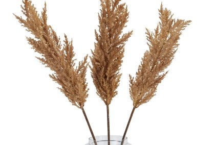 Taupe Faux Dried Pampas Grass Stem