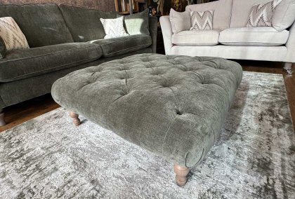 Sutton Deep Square Buttoned Stool Sutton Deep Square Buttoned Stool