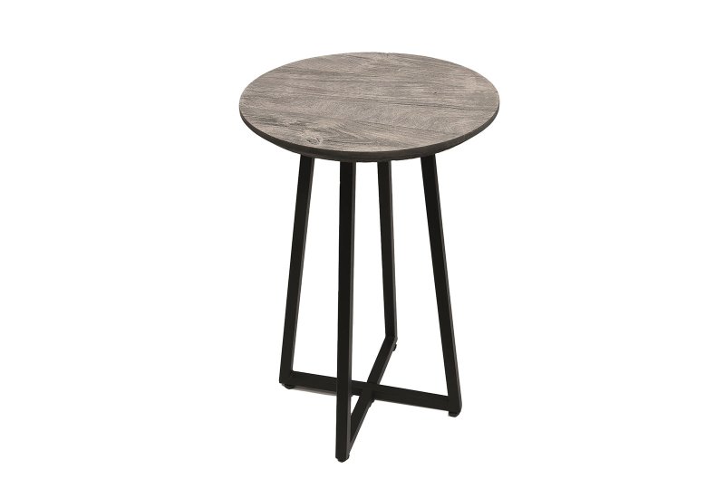 Macy Round Side Table - Grey
