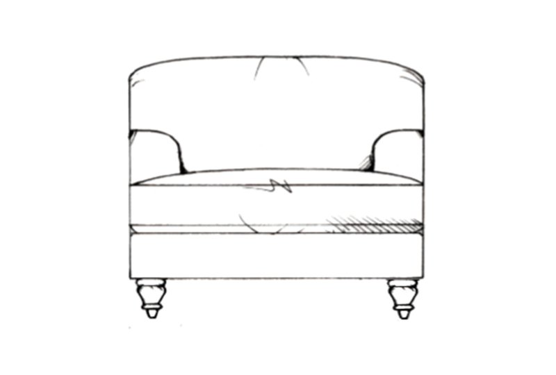 Colworth Gents chair - Line Art