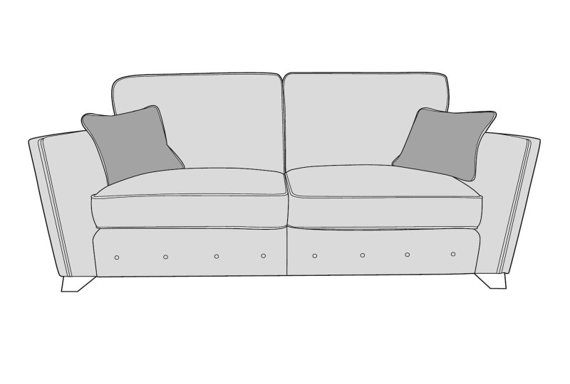 Penthea 4 Seater Sofa Standard Back - Line Art