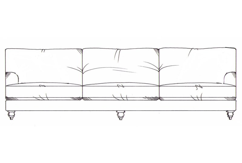 Sowerby Super Grand Sofa - Line Art