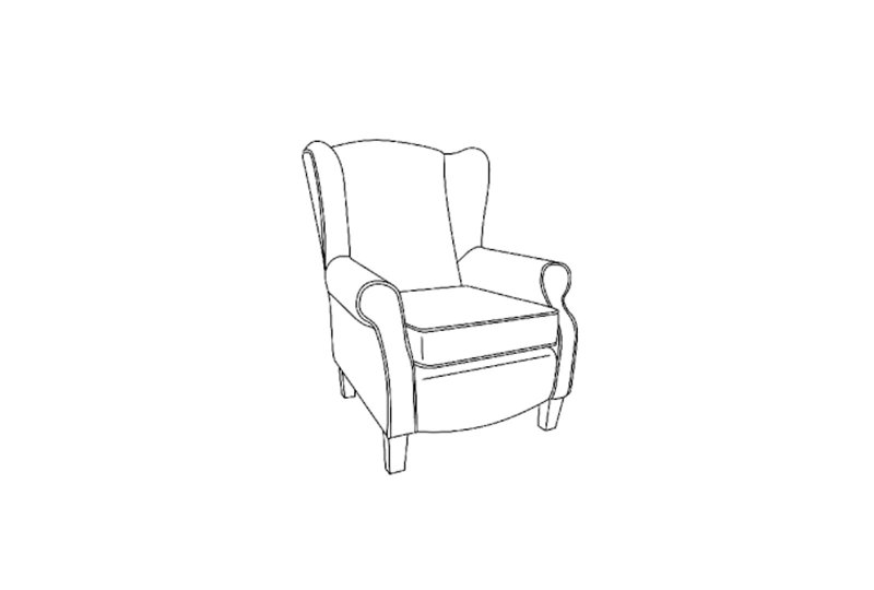 Dalton Accent Chair - Line Art