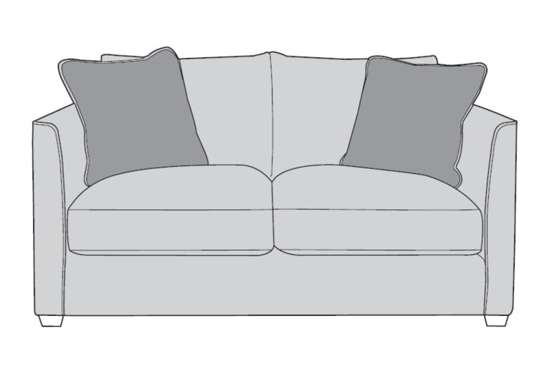 Carlton 2 Seater Sofa - Line Art