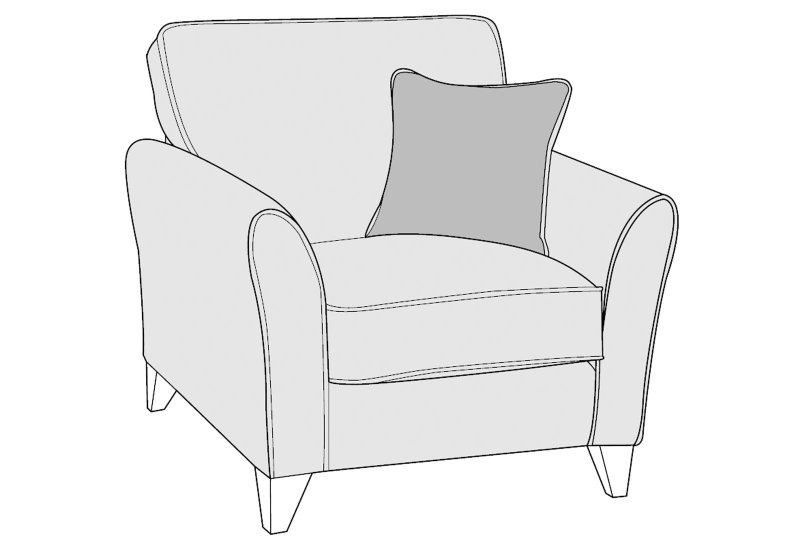 Fairbourne Standard Chair - Line Art