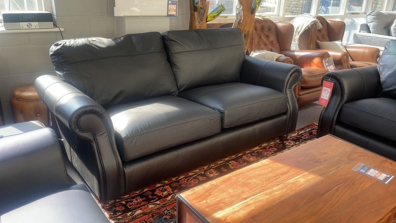 Clearance Francis Leather 3 Seater