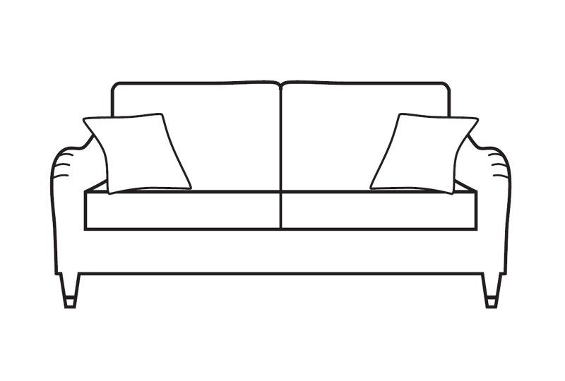 Sabden Medium Sofa Line Art