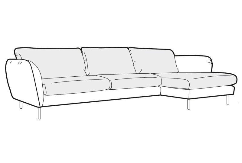 Eden Corner Chaise Sofa