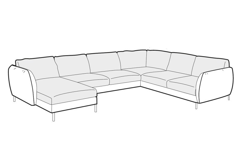 Eden U Shape Corner Group Sofa