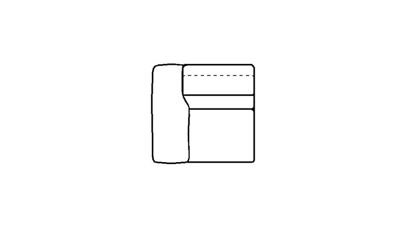 Mallory 1 Arm 1 Seater - Line Art