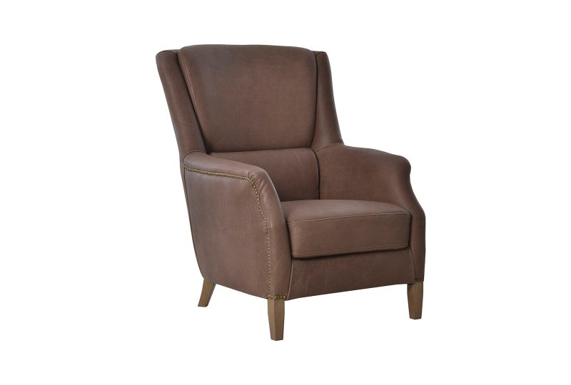 Edwin Accent Chair - Hand Tipped Chocolate