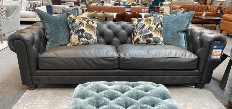 Clearance Britten 4 Seater Leather Sofa