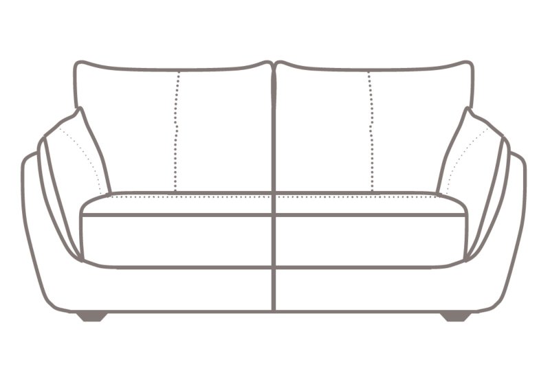 Corato 3 Seater Sofa - Line Art