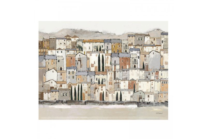 Art Marketing Terracotta Vista Framed Canvas