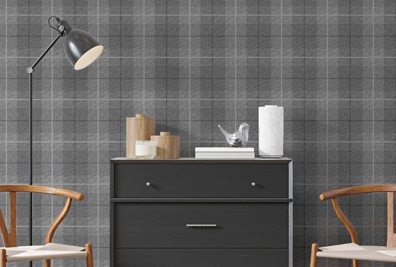 Esselle Retail Limited Country Tartan Charcoal Wallpaper