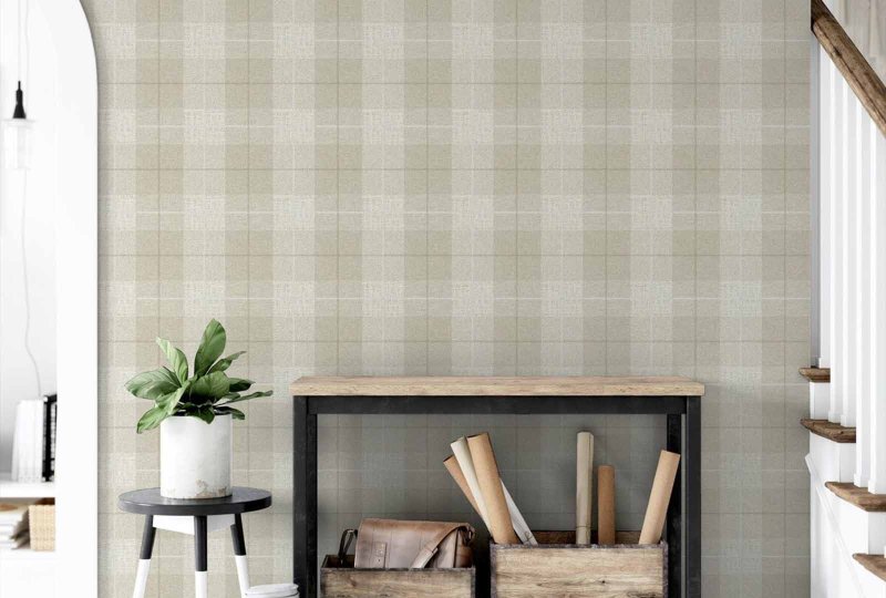 Esselle Retail Limited Country Tartan Taupe Wallpaper