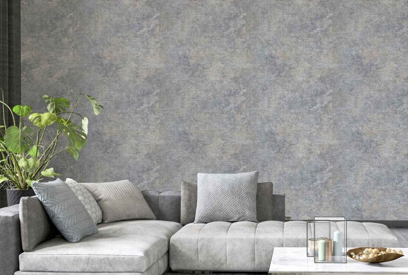 Esselle Retail Limited Modern Raffia Natural & Grey Wallpaper