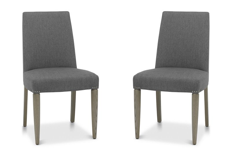 Bentley Designs (UK) Ltd Montrose Slate Grey Dining Chair (Set of 2)
