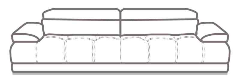 Valiano 3 Seater Sofa - Line Art